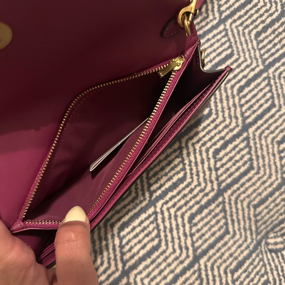 Coach Hayden Crossbody Bag – Raspberry(Deep Plum) Pebbled Leather Gold Hardware - Picture 10 of 10